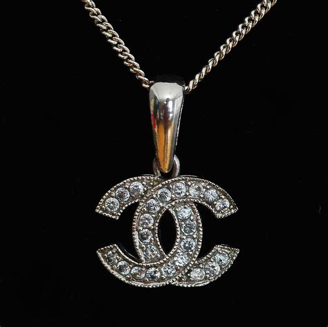 sterling silver fake chanel logo chain|chanel jewelry identification.